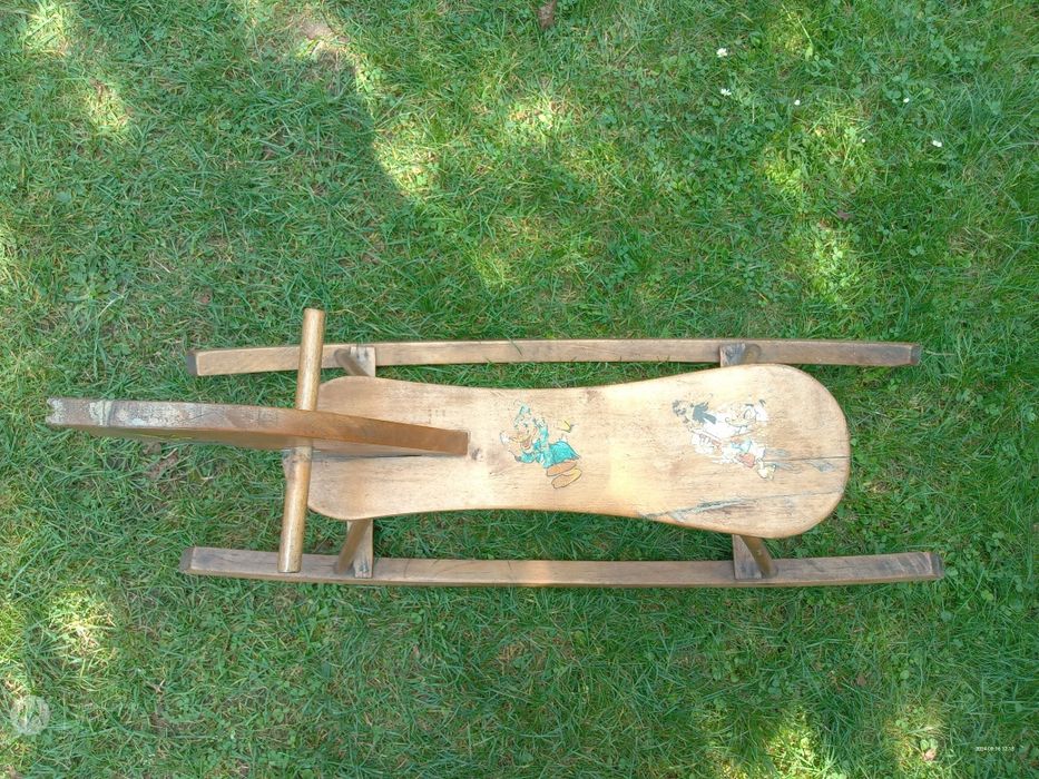 Sprzedam drewnianego bujanego konika z PRL konik na biegunach