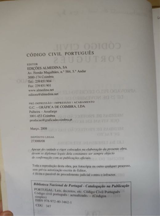 Codigo Civil Portugues