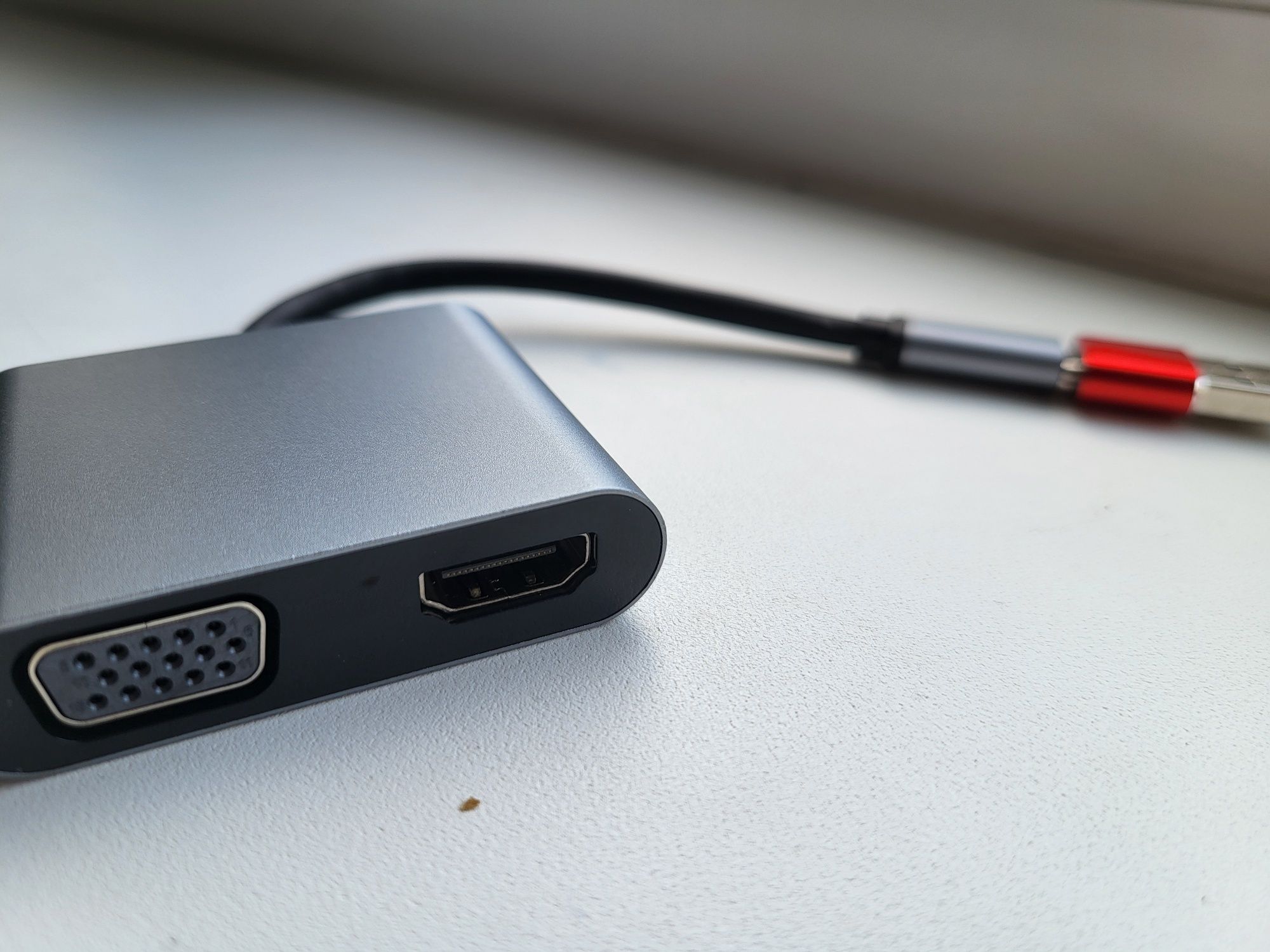 Внешняя видеокарта, VGA, hdmi плюс переходник на USB