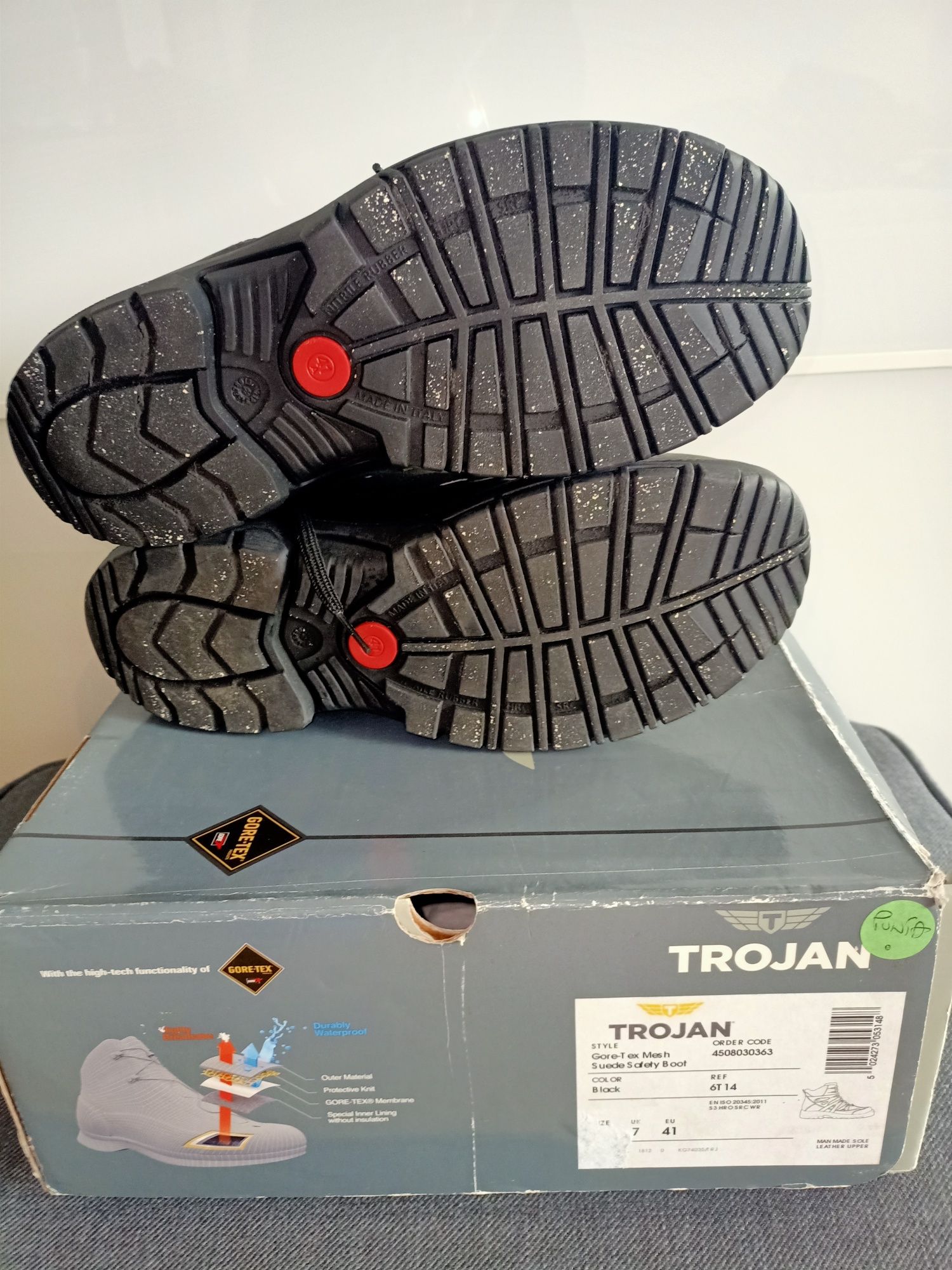 Buty robocze Trojan Gore Tex podeszwa S3 nowe 41