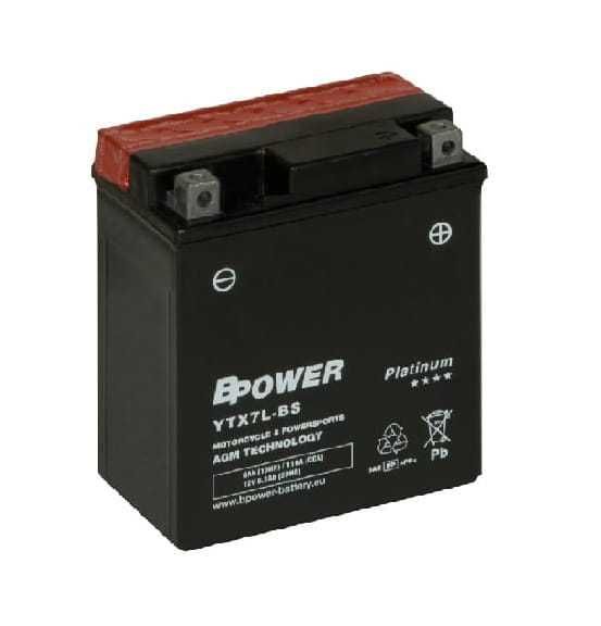 Akumulator BPOWER YTX7L AGM 12V 6Ah110A 113x70x130