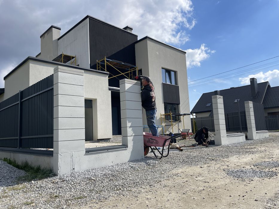 Бетонні та монолітні роботи, фундаменти під будинки, огорожі