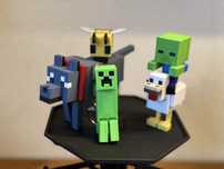 Фігурки майнкрафт кріпер, бджола, вовк, зомбі, пікачу minecraft
