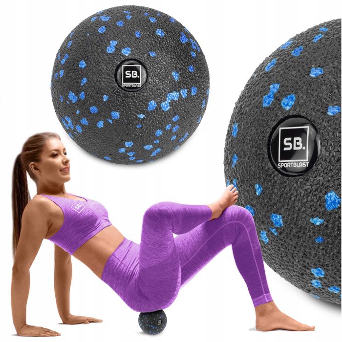 Piłka do masażu ćwiczeń ROLOWANIA piłeczka piankowa twarda EPP 8CM KR