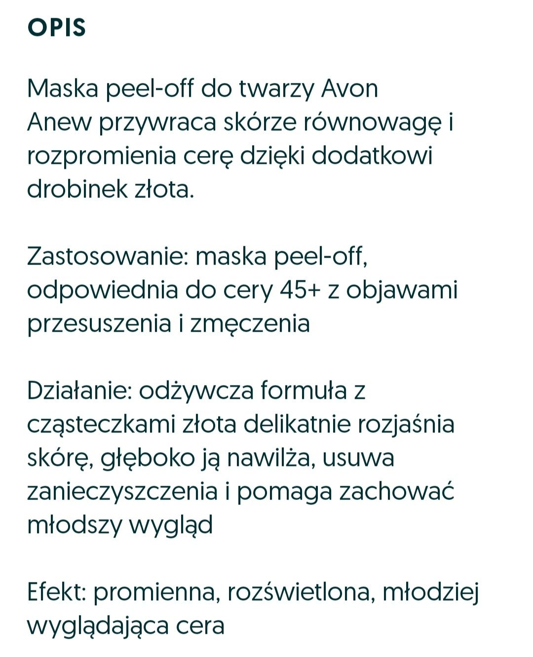 Maska Anew PEEL-0FF. Nowa. Polecam.
