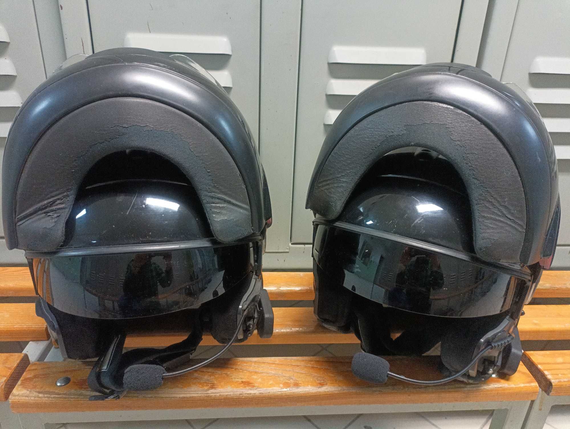 Kask Kaski Schuberth interkom rozmiar 56-57 2 sztuki kask szczękowy