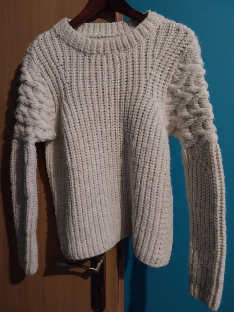 Biały sweter River Island r. 36 S
