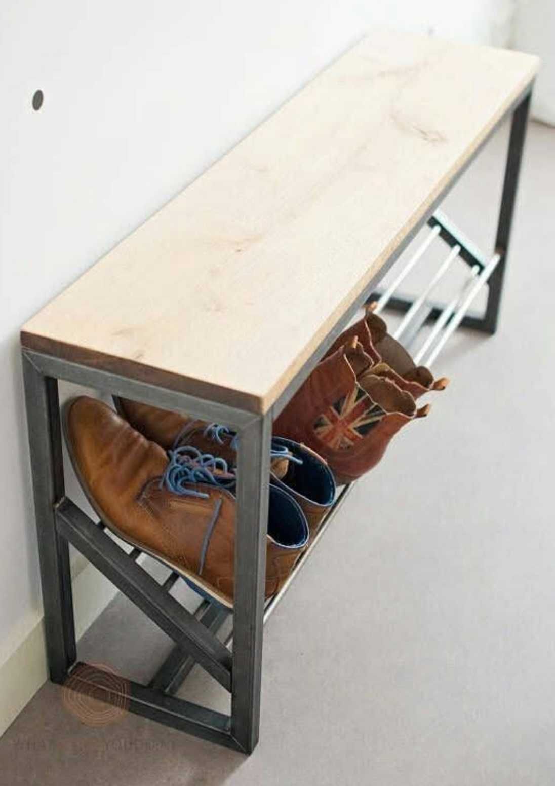 Loftowa szafka na buty