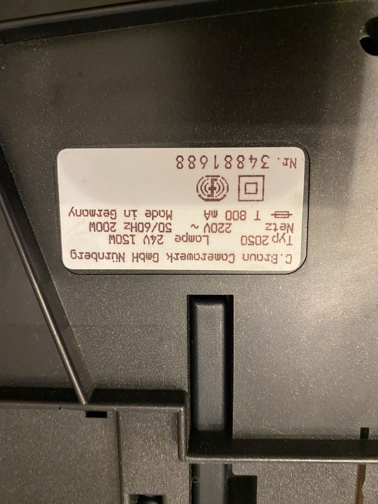 Projektor slajdów Braun Paximat Multimag 5015 AF-S- multisystem!