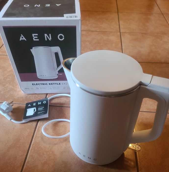 Електрочайник AENO EK2 1.5л  2200Вт цільна колба фільтр 360 градусів