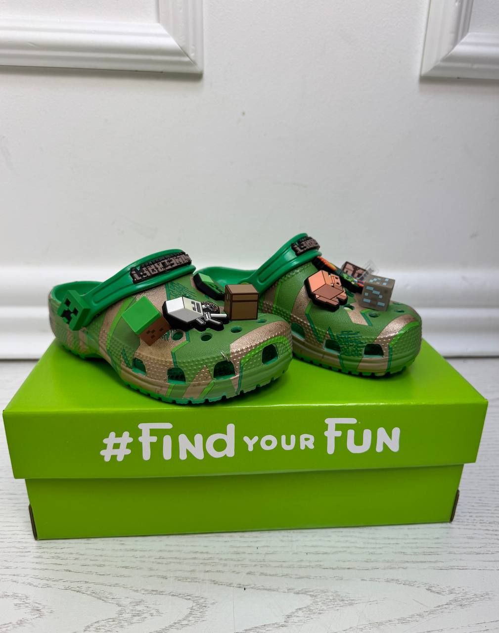 Crocs Classic Kids Minecraft clog c8,c9,c10,c11,c12,c1,j1,j2,j33