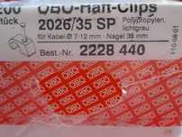 Klipsy do kabli 200szt
