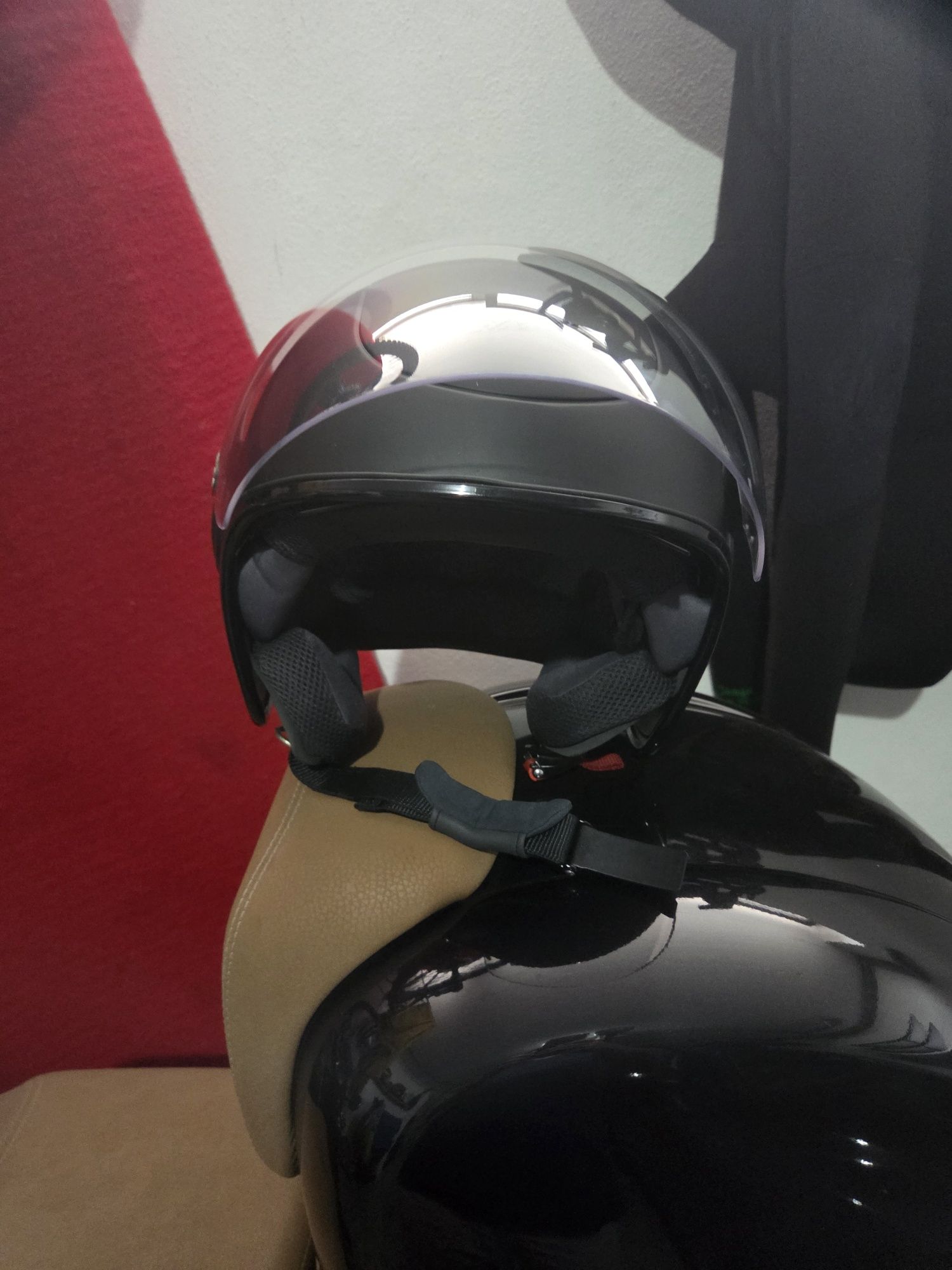 Capacete aberto vespa