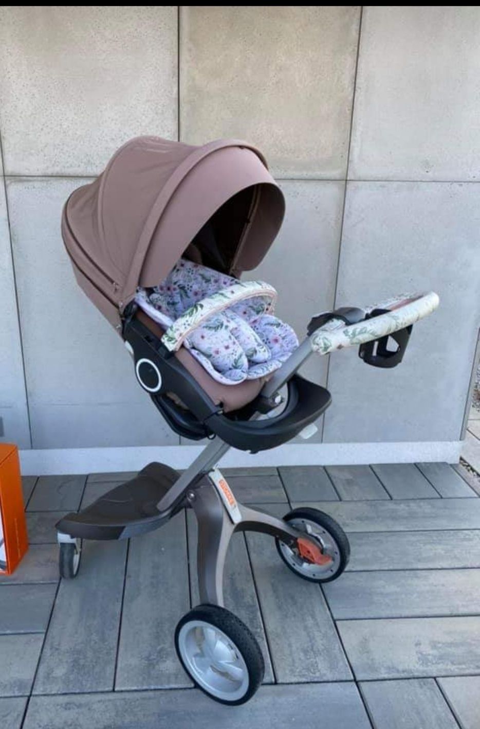 Wózek Stokke spacerówka gondola ZESTAW ubranko do wózka