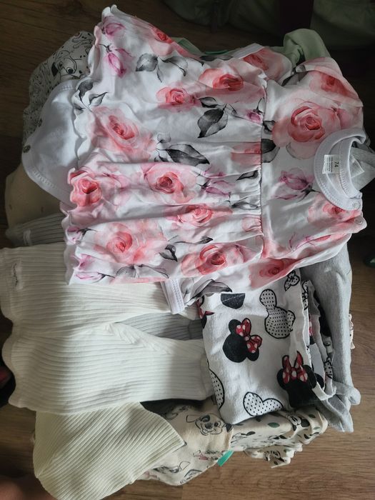 Ubranka dla dziewczynki 62-68cm