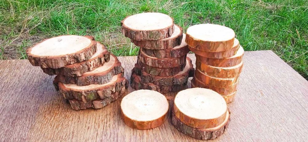 Plastry drewna, 20sztuk, 14-17cm, krążki drewniane, dekoracje, wysyłka