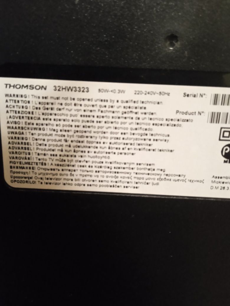 Telewizor Thomson 32 cale LCD