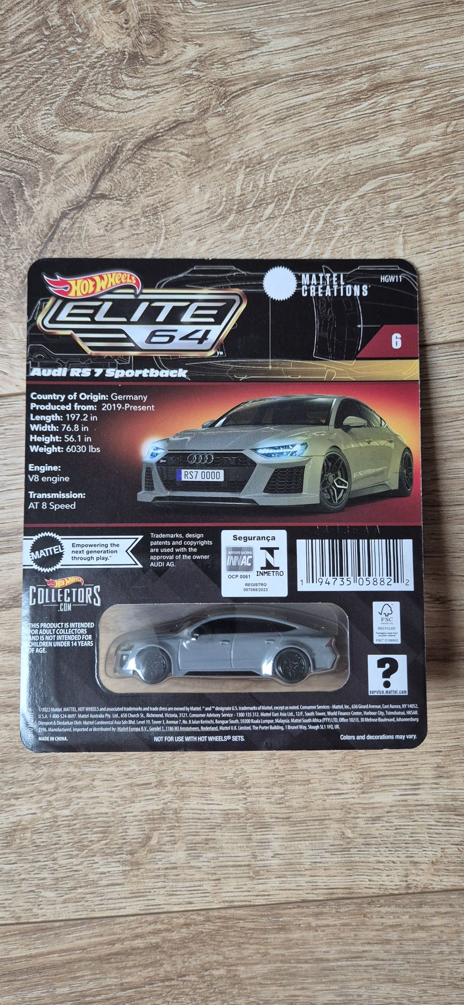 Hot Wheels Elite 64 Series '21 Audi RS 7 Sportback