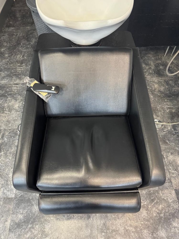 Rampa de lavagem electrica com massagem cabeleireiro.
