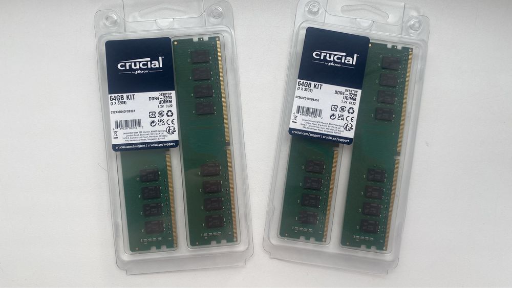 Пам'ять для настільних комп'ютерів Crucial 64 GB (2x32GB) DDR4 3200