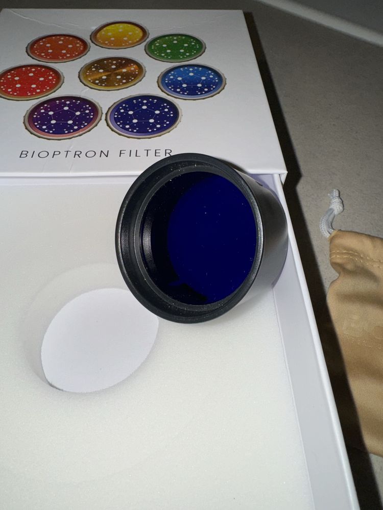Filtr indygo do lampy bioptron zepter medall nowy