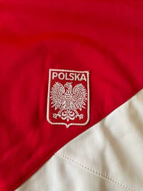 Bluza piłkarska Polska reprezentacja retro Adidas rozmiar 56 XL