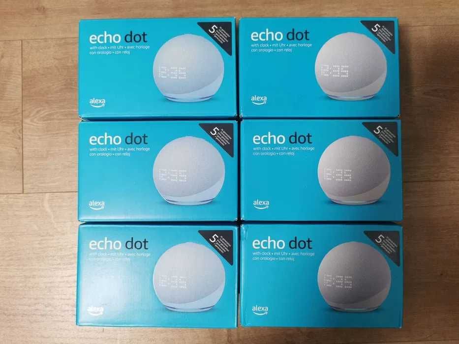 Amazon Echo Pop, Echo Dot 5, Echo Dot 5 com Relógio - Novas Seladas