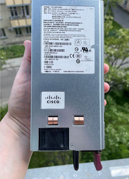 Блок живлення CISCO N9K-PAC-650W 650W  для CISCO NEXUS 9300