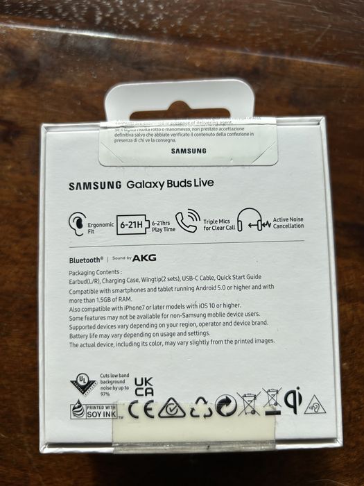 Słuchawki Samsung Galaxy Buds Live SM-R180 Titanium
