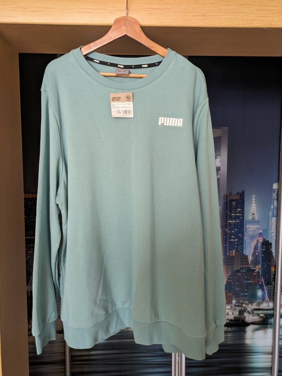 Світшот Puma essentials crewneck блакитний