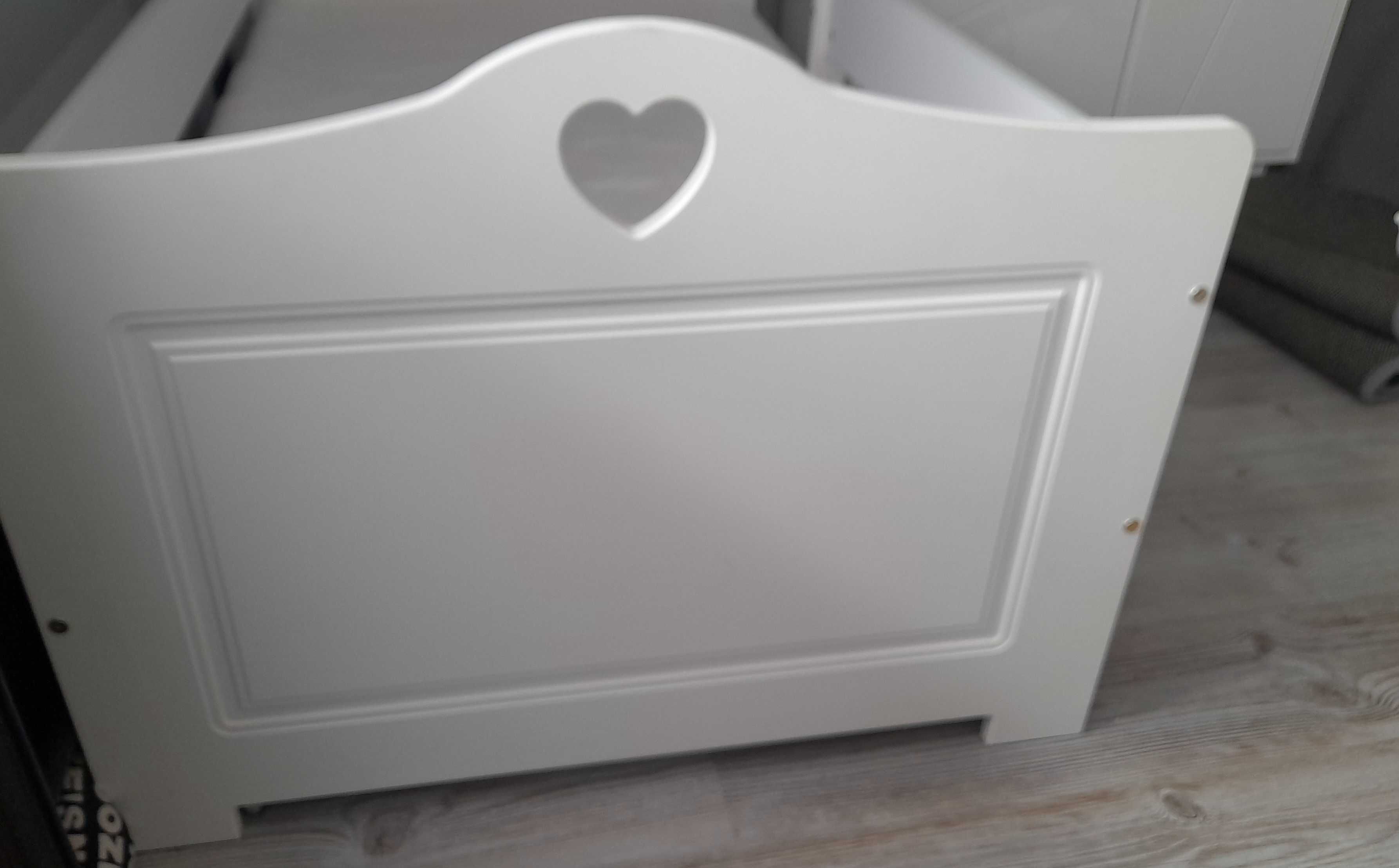 Śliczne łóżko dziecięce barierka szuflada materac medyczny FDM 80x140