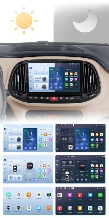 Radio nawigacja Fiat Doblo 2015 - 2019 Carplay Android 4GB 64GB