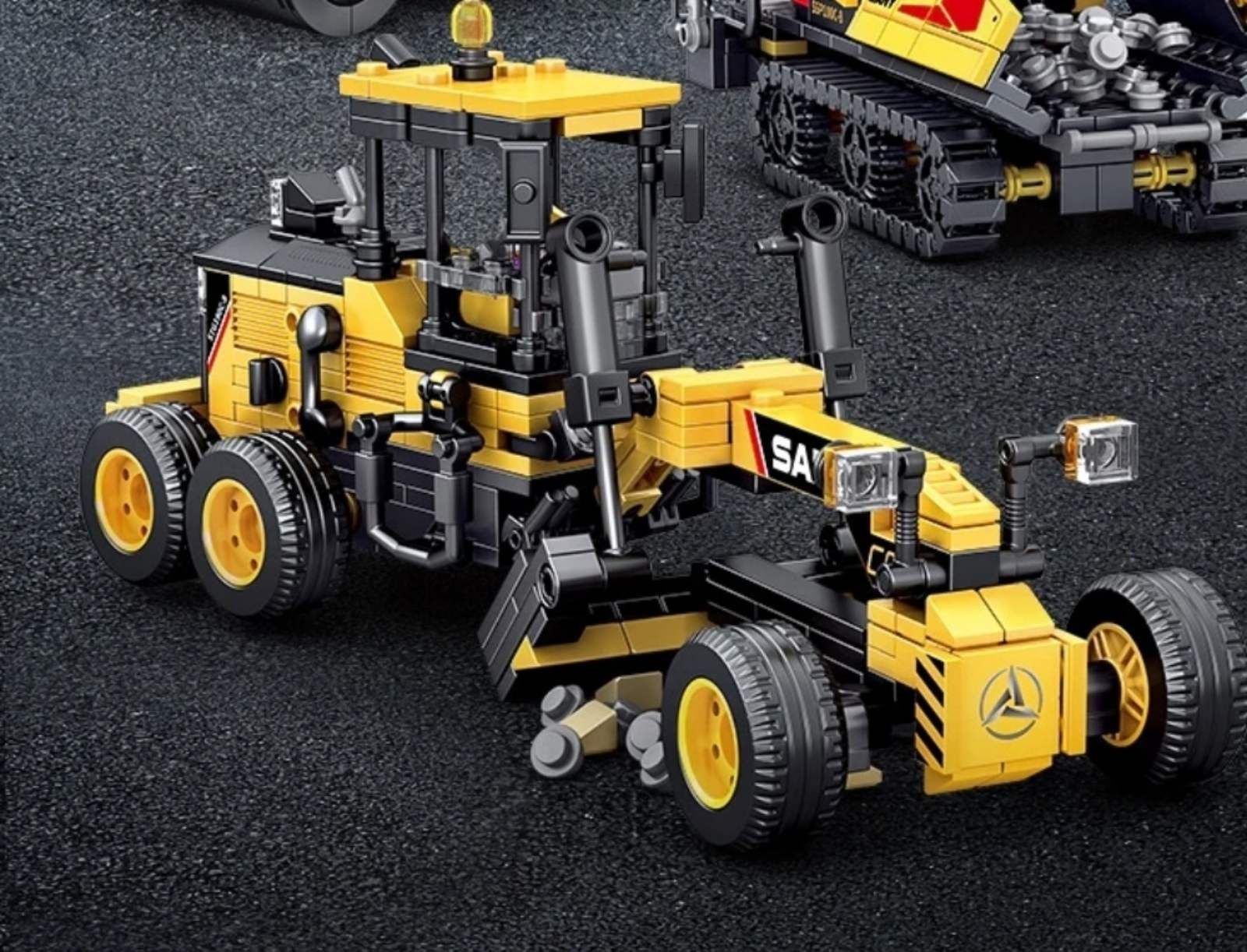 Конструктор грейдер GRADER 451 шт Sembo трактор бульдозер экскаватор