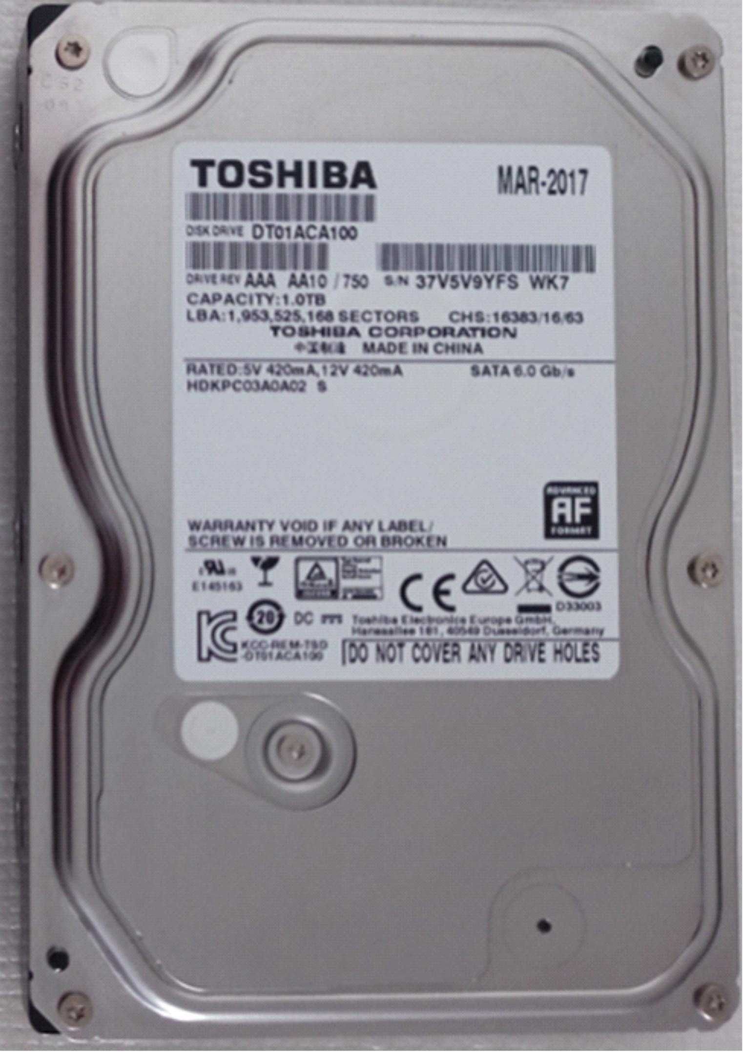 HDD  1 Тb Toshiba Жорсткий диск Накопичувач