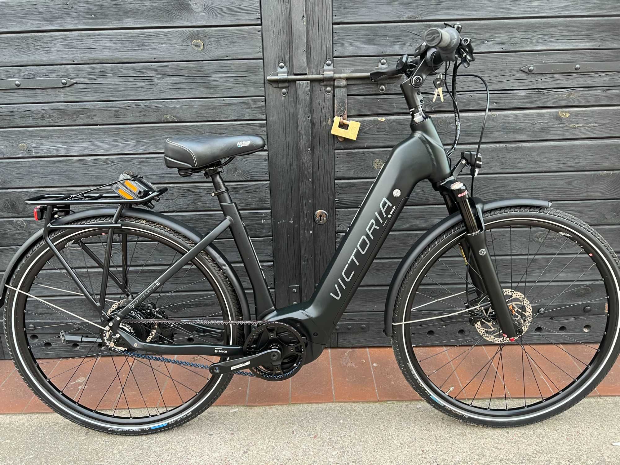 Rower elektryczny bateria 625 Bosch, na pasku karbonowym