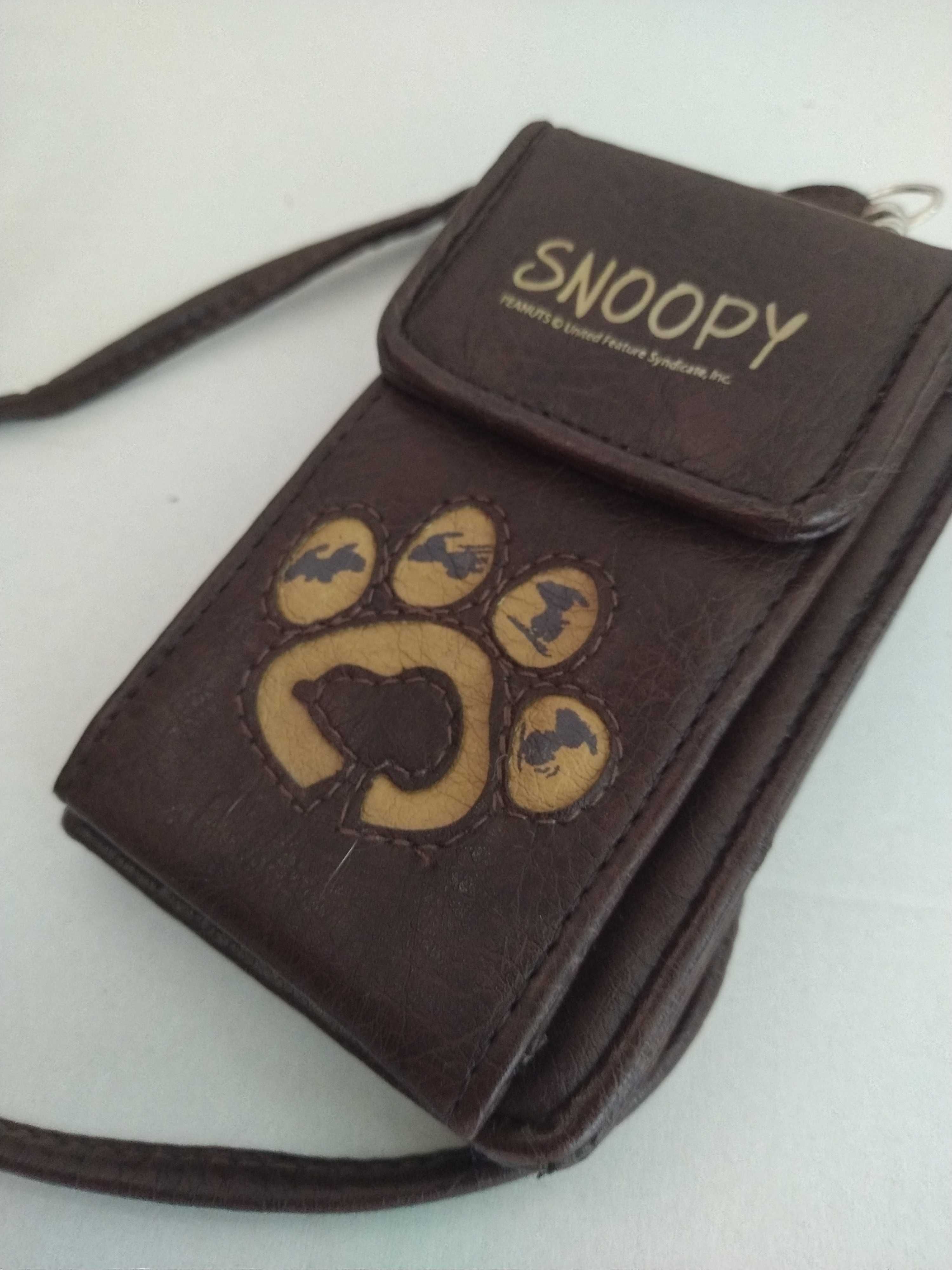 Bolsa castanha  do Snoopy