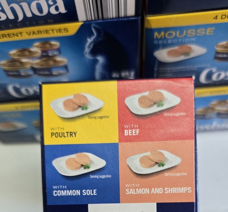 96x85g COSHIDA selection Mousse mix smaków dla kota 
Wszystkie karmy s
