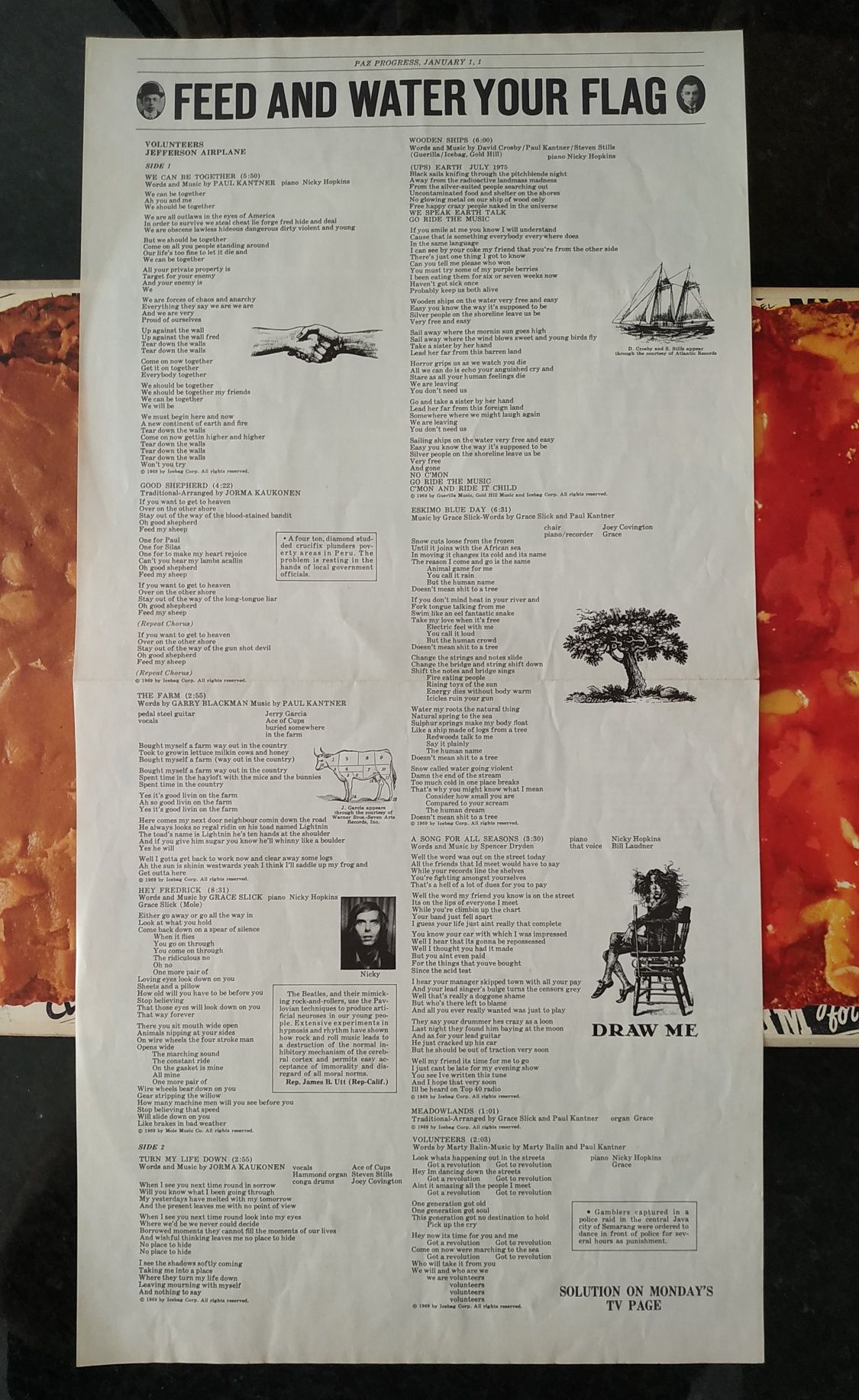 Jefferson Airplane - Volunteers - LP vinil 1969 RCA (USA)