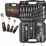 Neo Zestaw Klucze Nasadowe 1/2" 3/8" 1/4" 219ele Crv Płaskie Torx Nasa