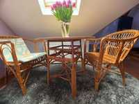Плетені меблі стіл та крісла з лози