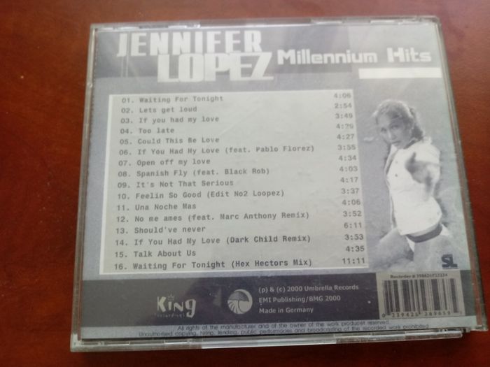 Jennifer Lopez ‎– Millenium Hits CD