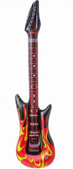 Dmuchana Nadmuchiwana Gitara Elektryczna Rock Gadżet Zabawa 90cm