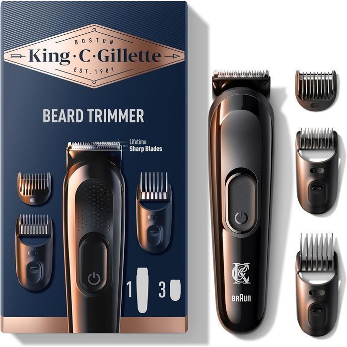 Maszynka Trymer Do Brody Braun 5513 Gillette King C, 3 Końcówki
