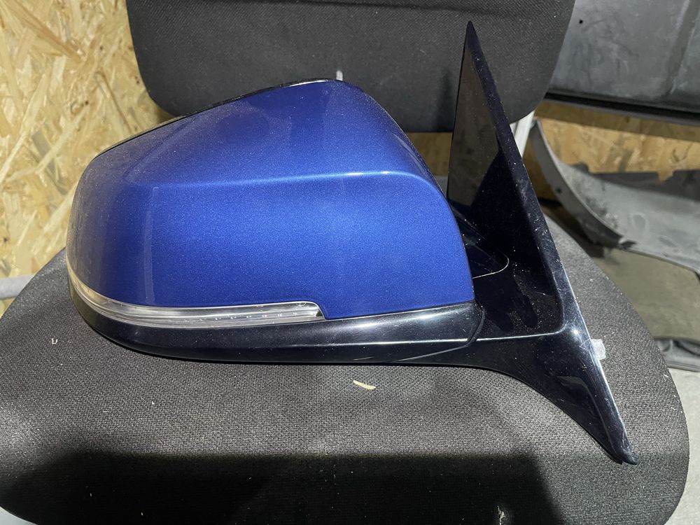 Lusterko zewnętrzne BMW F30 B45 Estoril Blue prawe M Shadow 6 PIN