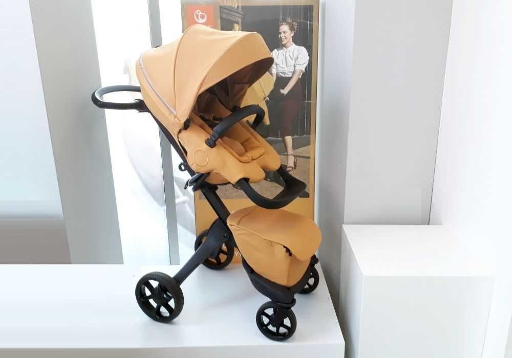 Stokke Xplory X 4w1 golden yellow / black melange - eksp