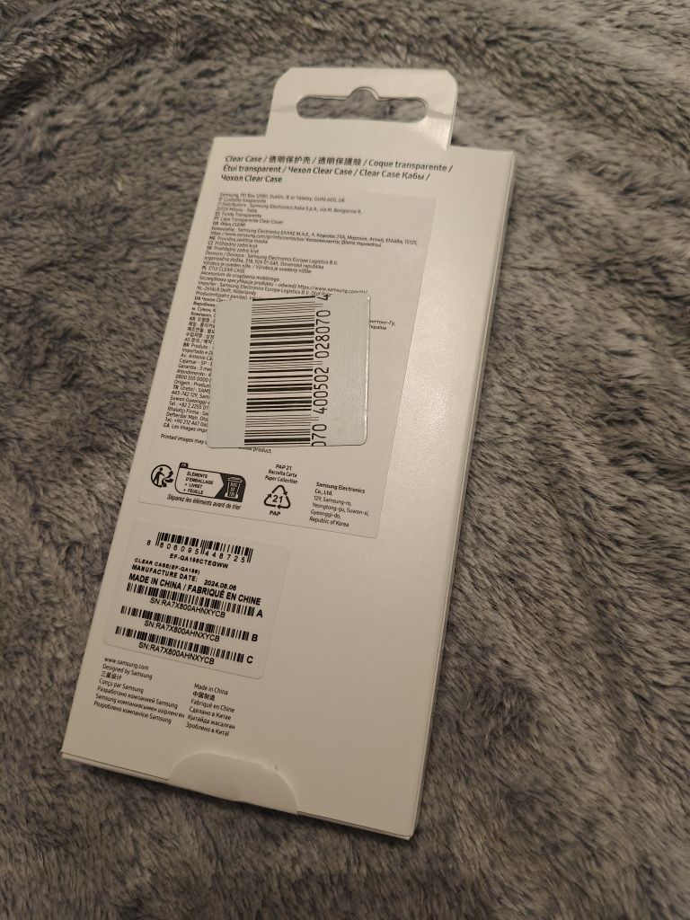 Nowe Etui SAMSUNG Clear Case do Galaxy A15/A15 5G Przezroczyste