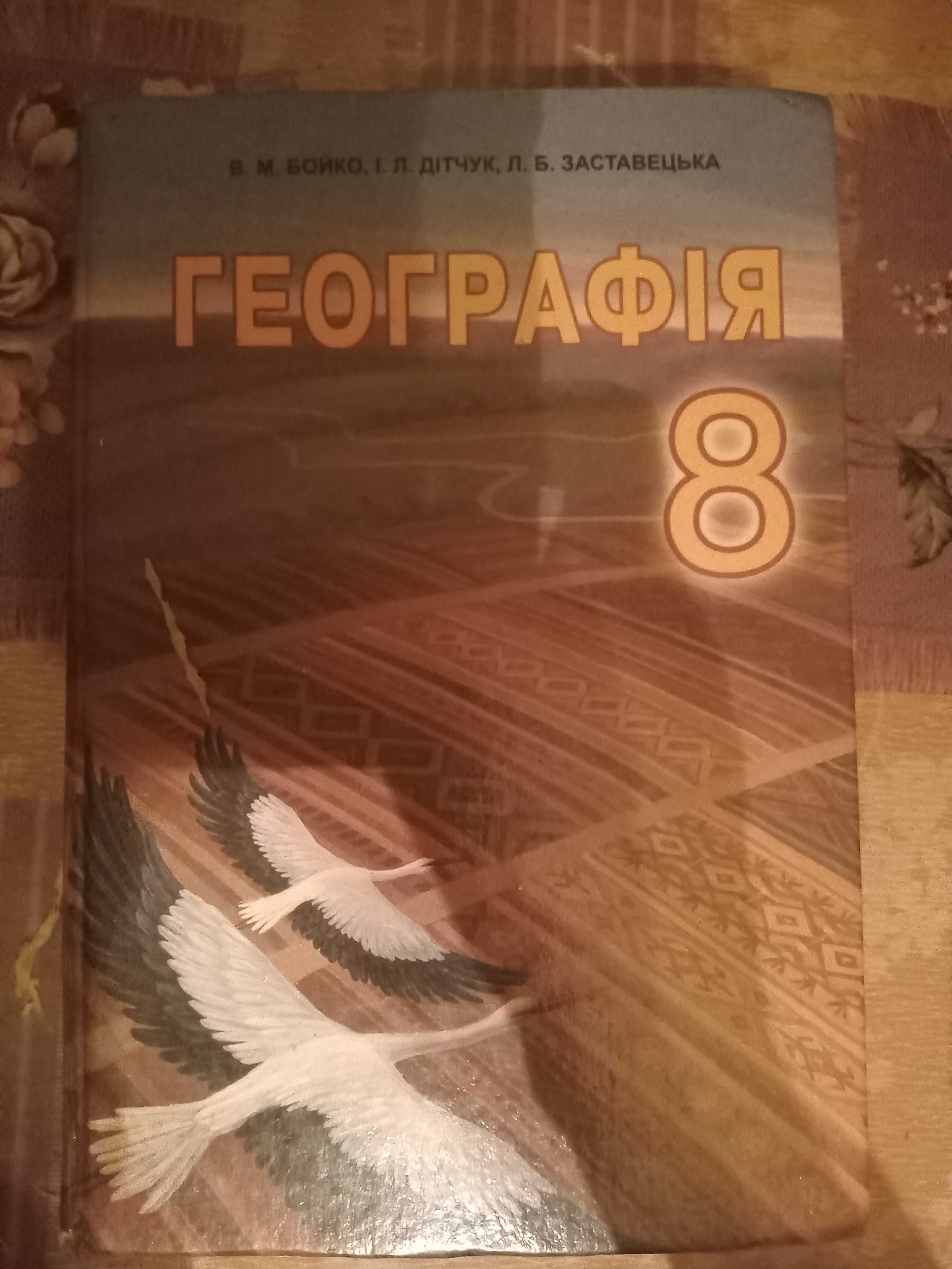 Підручник Географія 8 класс В.М.Бойко,І.Л.Дітчук,Л.Б.Заставецька