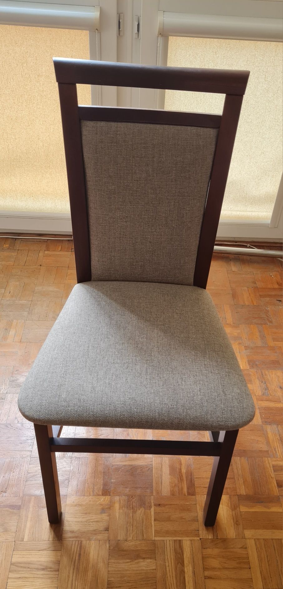 Krzesła drewniane tapicerowane BRW jak nowe 3 szt.