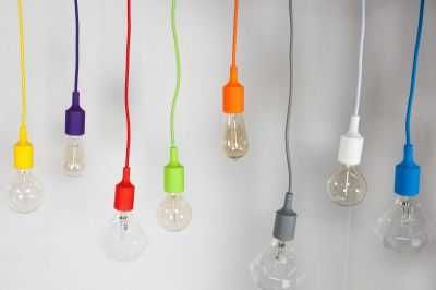 Lampa kolorowa sufitowa Pająk 8 żarówek
