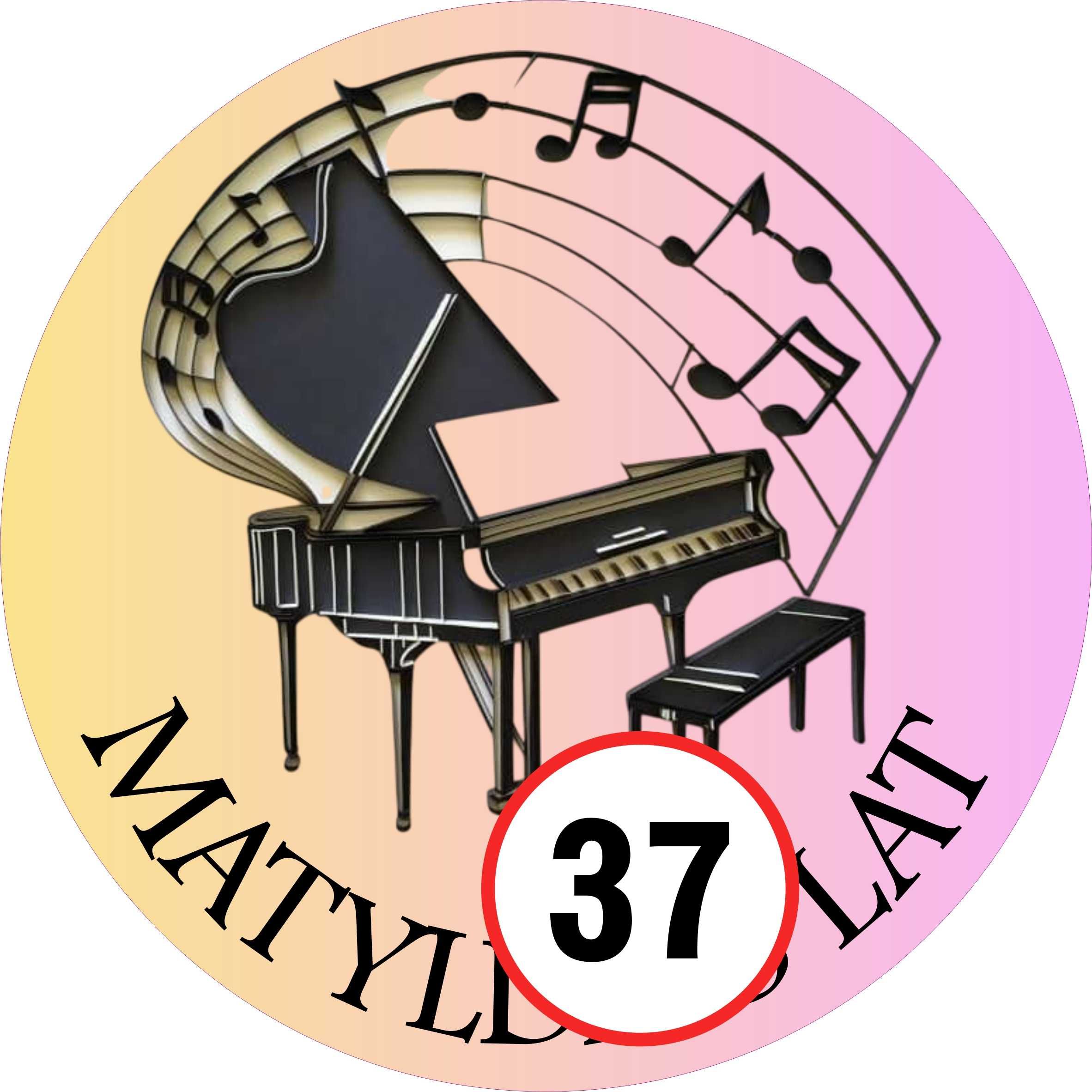 Pan Opłatek na tort - PIANINO PIANISTA Fortepian